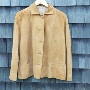 Vintage Tan suede Ladies Jacket, small
